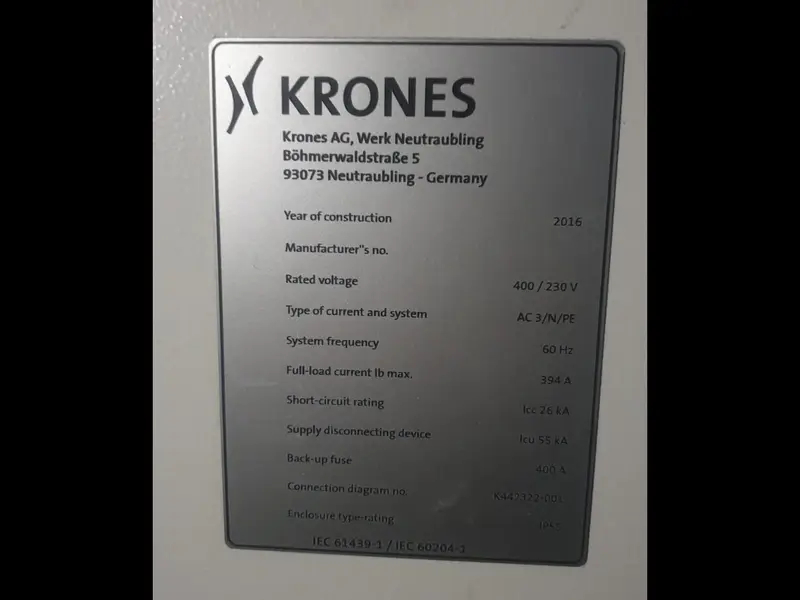 Photo #6 of Used Blow Molding Machine KRONES Contiform C312 PRO year 2016