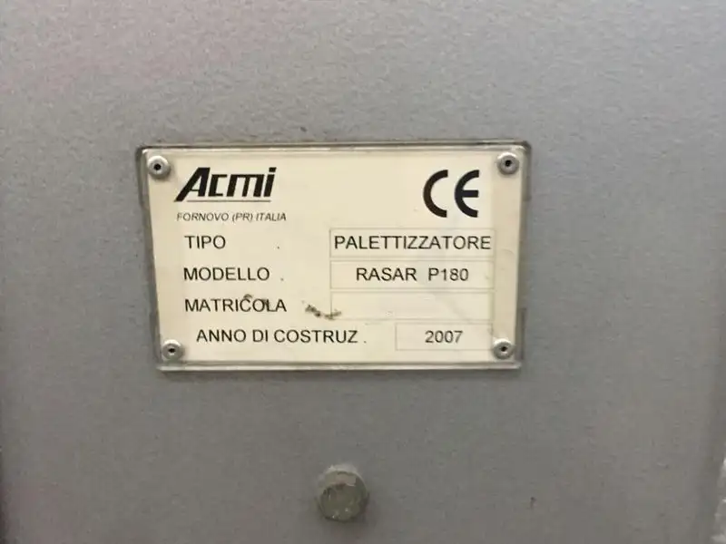 Photo #3 of Used Palletizer ACMI RASAR P180 14000 bph