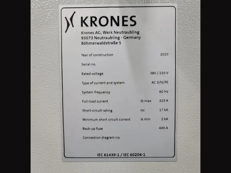 Photo #14 of Used blow molding machine KRONES CONTIFORM 310 PRO year 2020
