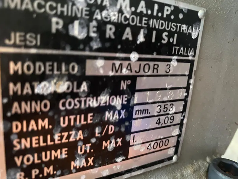 Photo #5 of Used olive oil processing line PIERALISI MAYOR 3 up to 3 tons per hour